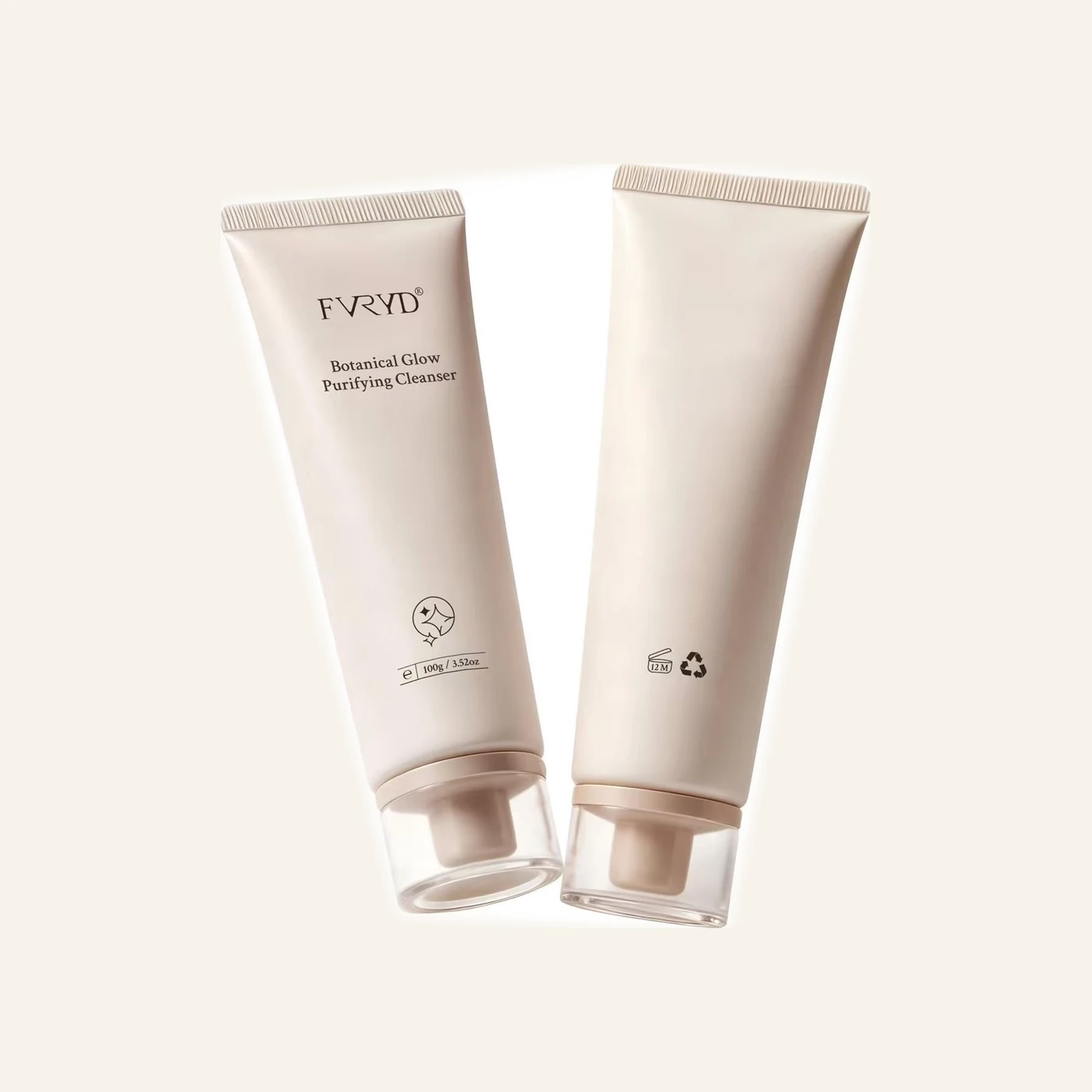 FVRYD Botanical Glow Purifying Cleanser tubes